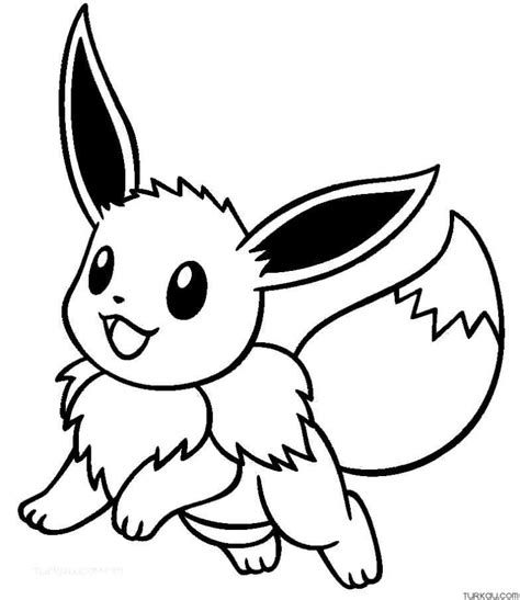 pokemon coloring pages|Eevee Pokemon coloring page 